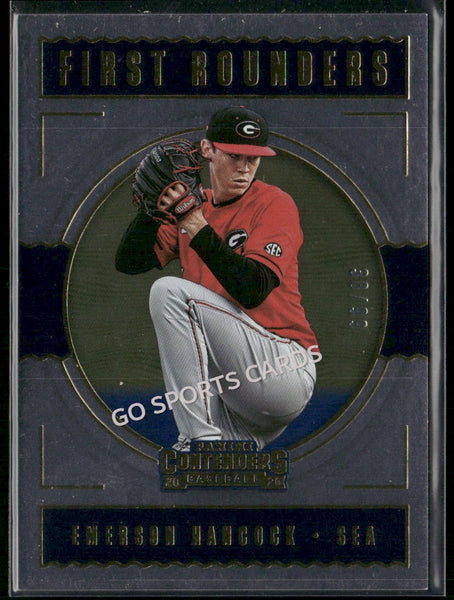 2020 Panini Contenders First Rounders Gold /99 Emerson Hancock #FR-9 RC