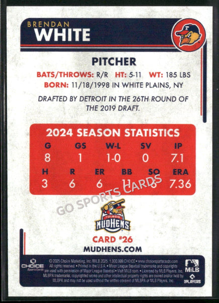 2025 Toledo Mud Hens Brendan White