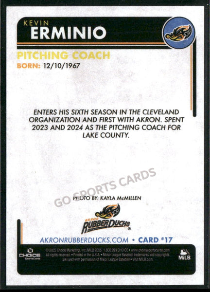 2025 Akron RubberDucks Kevin Erminio