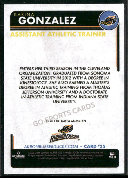 2025 Akron RubberDucks Karina Gonzalez