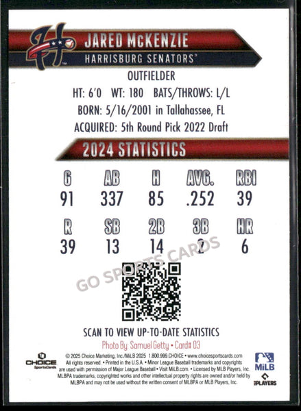 2025 Harrisburg Senators Jared McKenzie