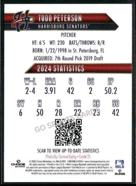 2025 Harrisburg Senators Todd Peterson