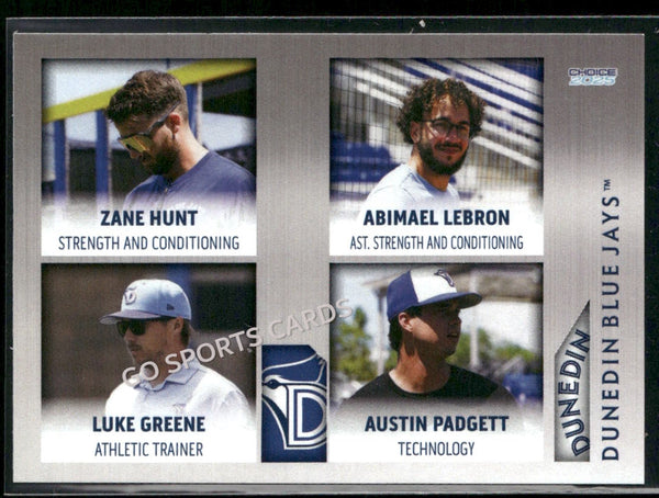 2025 Dunedin Blue Jays Zane Hunt Luke Greene Abimael Lebron Austin Padgett