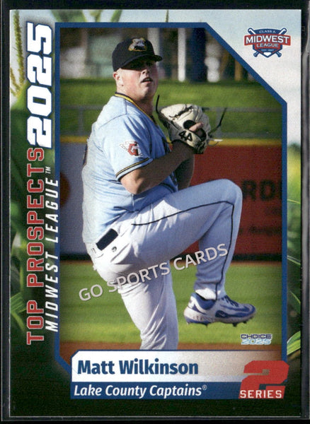 2025 Midwest League Top Prospects MWL 2nd Matt Wilkinson