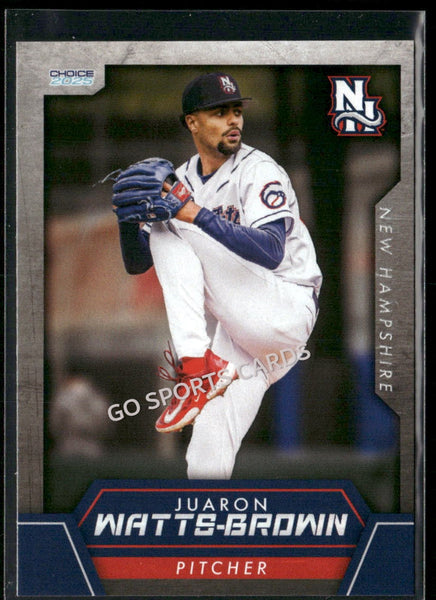 2025 New Hampshire Fisher Cats Juaron Watts Brown