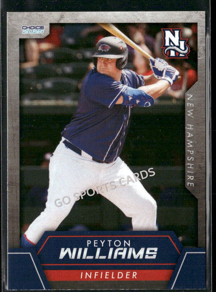 2025 New Hampshire Fisher Cats Peyton Williams