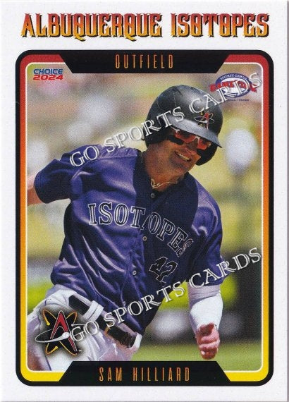 2024 Albuquerque Isotopes Sam Hilliard