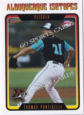 2024 Albuquerque Isotopes Thomas Ponticelli