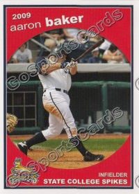 2009 State College Spikes Aaron Baker