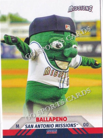 2022 San Antonio Missions Ballapeno Mascot