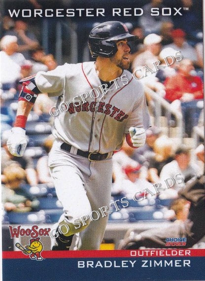 2023 Worcester Red Sox Bradley Zimmer #33