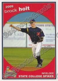 2009 State College Spikes Brock Holt