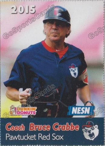 2015 Pawtucket Red Sox SGA Dunkin Donuts Bruce Crabbe