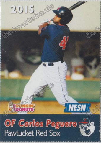 2015 Pawtucket Red Sox SGA Dunkin Donuts Carlos Peguero