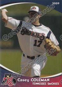 2009 Tennessee Smokies Casey Coleman