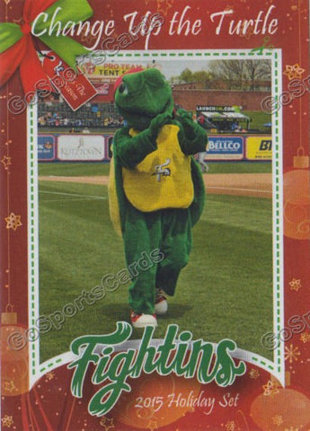 2015 Reading Fightins Phillies Holiday Xmas Change Up Turtle