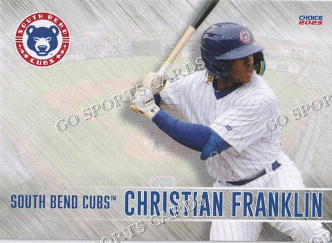 2023 South Bend Cubs Christian Franklin