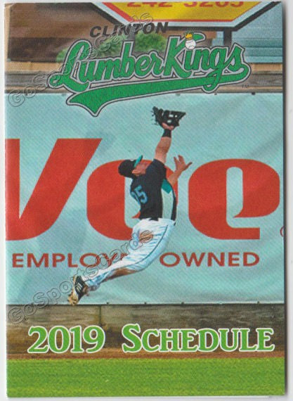 2019 Clinton LumberKings Pocket Schedule