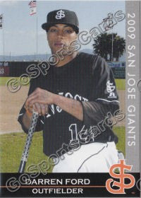 2009 San Jose Giants Darren Ford