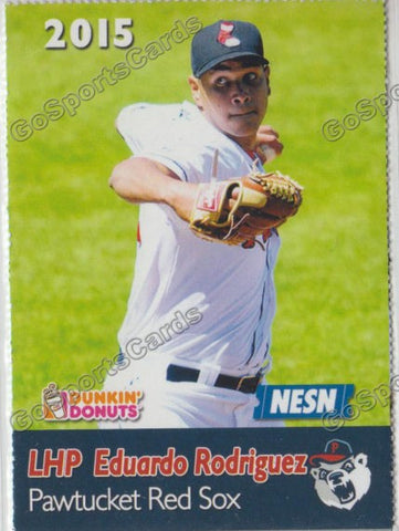 2015 Pawtucket Red Sox SGA Dunkin Donuts Eduardo Rodriguez