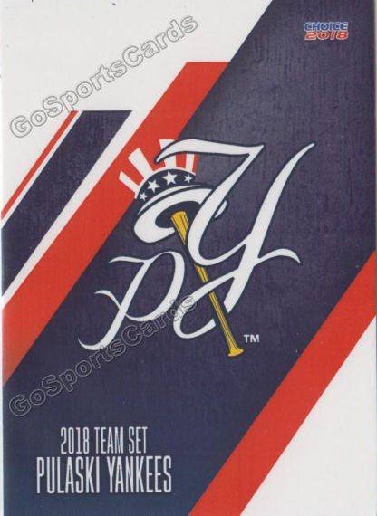 2018 Pulaski Yankees Header Checklist