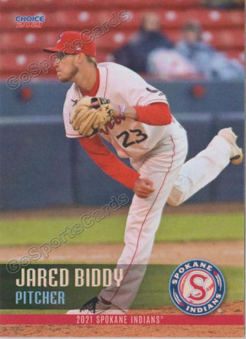 2021 Spokane Indians Jared Biddy