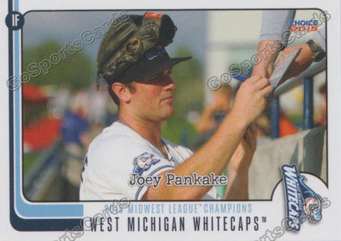2015 West Michigan WhiteCaps Champions Joey Pankake