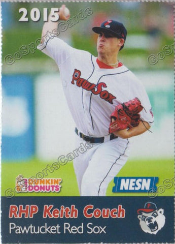 2015 Pawtucket Red Sox SGA Dunkin Donuts Keith Couch