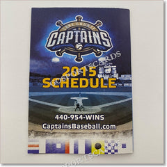 2015 Lake County Captains Pocket Schedule – Go Sports Cards