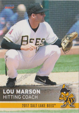 2017 Salt Lake Bees Lou Marson