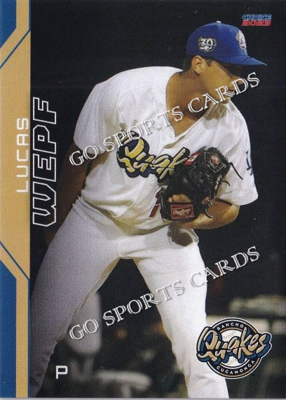 2023 Rancho Cucamonga Quakes Lucas Wepf
