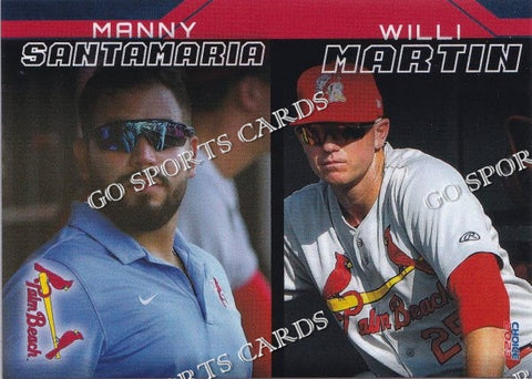 2023 Palm Beach Cardinals Manny Santamaria Willi Martin