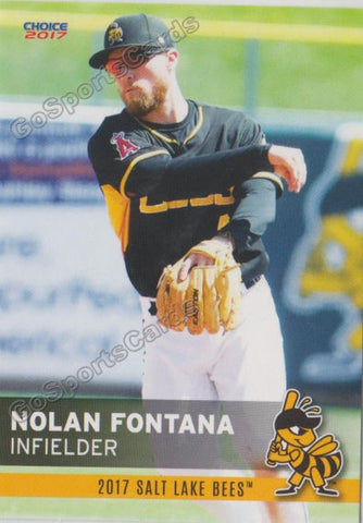 2017 Salt Lake Bees Nolan Fontana