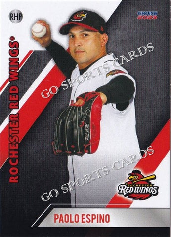 2023 Rochester Red Wings Paolo Espino