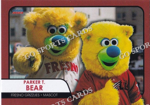 2023 Fresno Grizzlies Parker T Bear Mascot