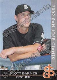 2009 San Jose Giants Scott Barnes