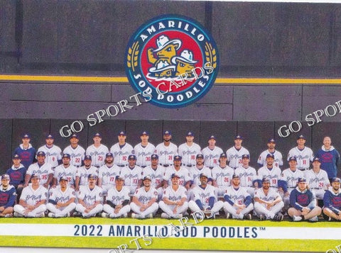2022 Amarillo Sod Poodles Team Photo