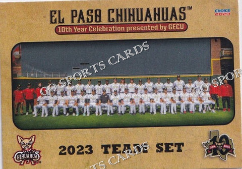 2023 El Paso Chihuahuas Team Photo Checklist