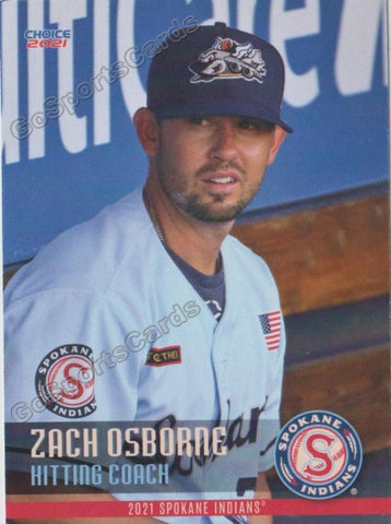 2021 Spokane Indians Zach Osborne