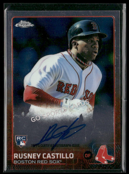 2015 Topps Chrome Rusney Castillo #AR-RC Autograph Rookie