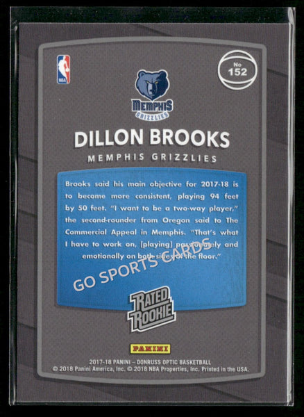 2017-18 Donruss Optic Dillon Brooks Rated Rookie #152