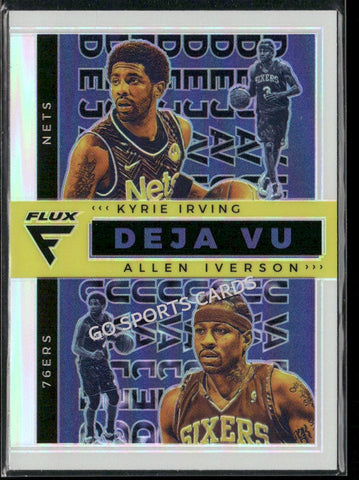 2020-21 Panini Flux Deja Vu  Kyrie Irving Allen Iverson #30 Silver Holo Prizm