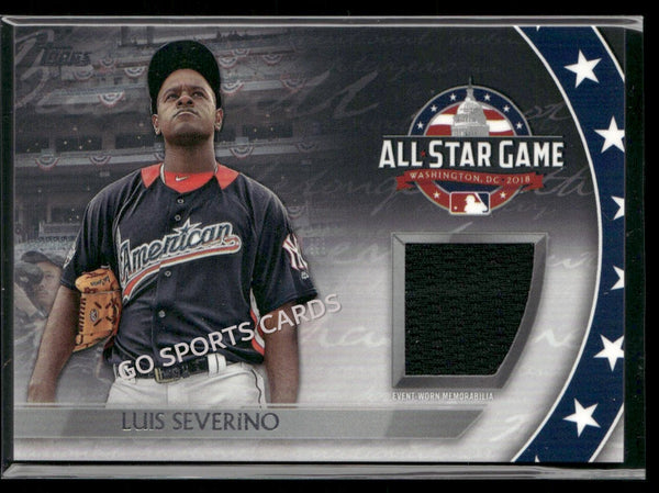 2018 Topps Update All Star Stiches Luis Severino #AST-LS Worn Jersey Relic