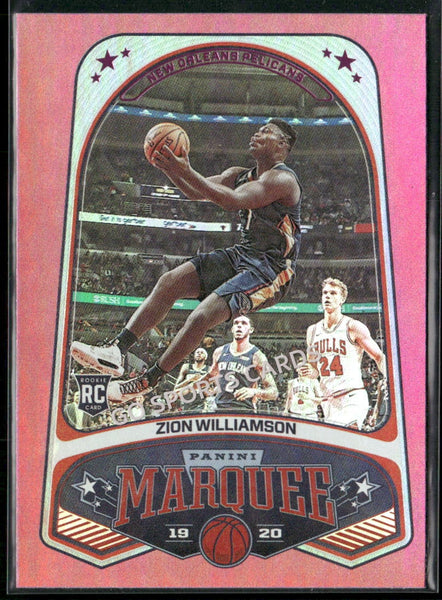 2019-20 Panini Chronicles Zion Williamson Marquee Pink #244