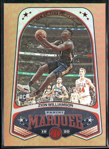 2019-20 Panini Chronicles Zion Williamson Marquee Bronze #244