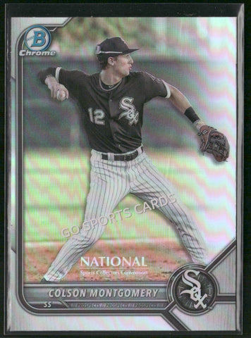 2022 Bowman Chrome National Convention Refractor Colson Montgomery #NSCCP-CM