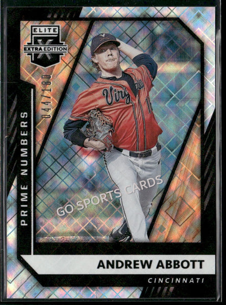 2021 Panini Elite Extra Edition Prime Numbers A /180 Andrew Abbott #53 RC