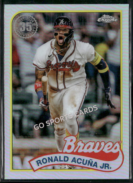2024 Topps Chrome 35th Anniversary Refractor Ronald Acuna Jr #89CB-3