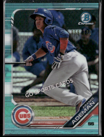 2019 Bowman Chrome Prospects Aqua Refractor /125 Aramis Ademan #BCP-84 RC