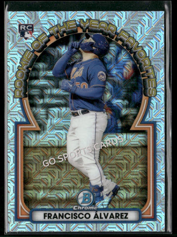 2023 Bowman Chrome Rookie Favorites Francisco Alvarez Mojo Refractor #ROYF-2 RC